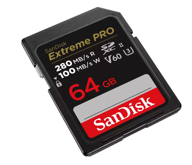 Sandisk 64GB SDXC Extreme PRO 280MB/s V60 UHS-II - 1163847 - zdjęcie 3